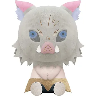 Bandai Banpresto - Kawaii Artikel - Teddybär Klein - Anime Teddybär - Teddy Big Demon Slayer Inosuke Hashibira - Offizielle Lizenz - Produkt aus Japan