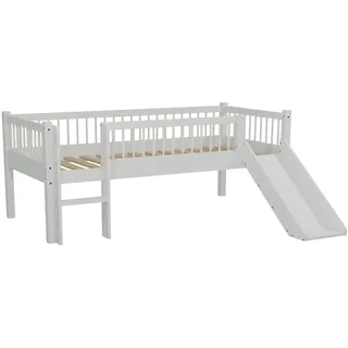 Vipack Spielbett Forrest 90 x 200 cm Buche massiv weiß lackiert