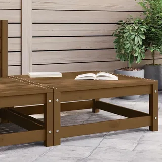 vidaXL Gartenhocker 70x70x30 cm Honigbraun Massivholz Kiefer - Braun