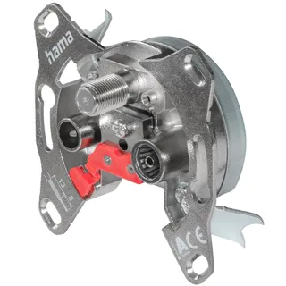 Hama SAT-/Antennen-Enddose, 0dB, 4in1 (Antennenkabel), Antennenkabel