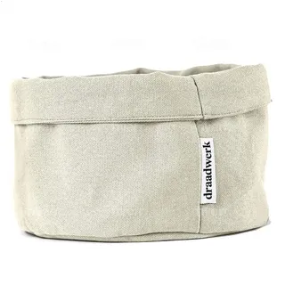 draadwerk Brotkorb Stoff Aufbewahrungskorb 100% Baumwolle 37 x 22 x 20 cm beige