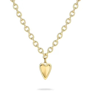 Liebeskind Berlin Kette mit Anhänger Metal Heart gold/Edelstahl