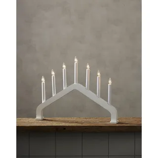LED-Fensterleuchter 'House', 7-flammig, weiß - Weiß