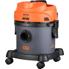 ECG VM 2120 Hobby Nass- und Trockensauger, Haus- & Garagen- & Autoreinigung, Nass- & Trockenfunktion, 12 l, 1200 W, Orange-grau-schwarz