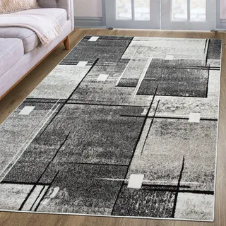 Teppich OTTO HOME "Deblin" Gr. 1, braun, B:60cm H:9mm L:90cm, Kunstfaser, Teppiche, Teppich, weicher Flor, Kurzflor, Karo-Design, modern, geometrisches Muster