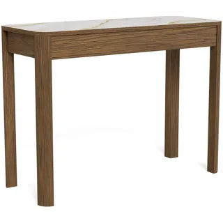 Mid.you Konsolentisch , Braun, Beige , Keramik, Holzwerkstoff , 1 Schublade(n) Schubladen , rechteckig , eckig , 40x75x100 cm , Wohnzimmer, Wohnzimmertische, Konsolentische