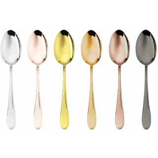 Sambonet - Frame PVD Mix Poliert - Set 6 Teelöffel Moka Mix - Einzelhändler