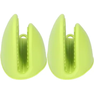 Mini-Silikon-Ofenhandschuhe,Ofenhandschuhe Mini-Handschuhe,Silikon-Ofenhandschuhe,Ofenhandschuhe,Isolierte Ofenhandschuhe,Verdickte Ofenhandschuhe,Küchen-Kochzubehör - Grün
