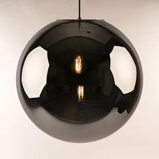 s.luce Orb 1-flg. Ø 50 cm rund/Gold/Grau/Glas
