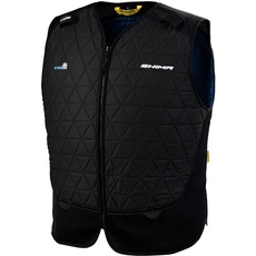 SHIMA HYDROCOOL Vest - Ultraleichte Kühlende Motorradweste aus HyperKwel Polymer. Bis zu 8 Stunden Kühleffekt - Kompatibel Jacken (Schwarz, XXL)