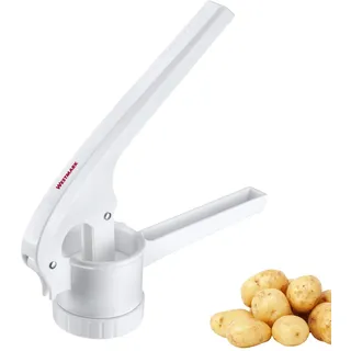 Westmark Spätzle- und Kartoffelpresse 1 Stk. – Vielseitige Teigpresse für Spätzle, und Spaghetti-Eis – Weiß, 41 cm, Kunststoff