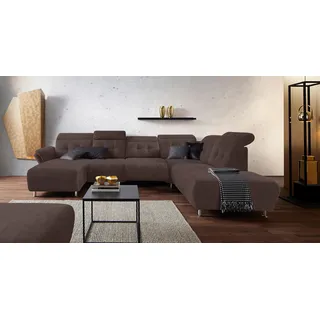 Home Affaire Wohnlandschaft Mikrofaser 2-Sitzer Braun