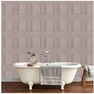 Laura Ashley - Redbrook Wood Panel Blush Vliestapete 10mx52cm