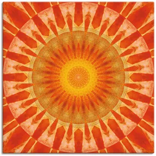 Artland Wandbild »Mandala Sonnenuntergang«, klassische Fantasie, (1 St.), als Leinwandbild, Poster in verschied. Größen Artland orange