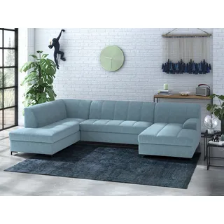 Home Affaire Wohnlandschaft Polyester U-Form 3-Sitzer Petrol