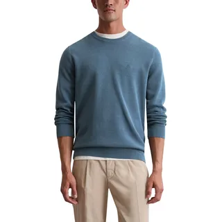 Marc OߴPolo Herren Strickpullover mit Rundhalsausschnitt Regular Fit, Blau (Moon Stone), XL