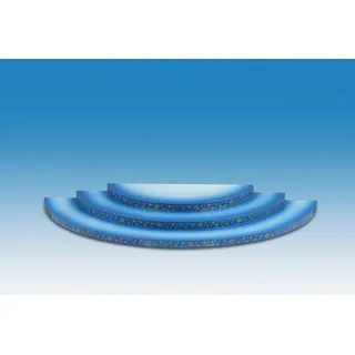 Für Engel Wolke 3-stufig blau-weiß Breite 35 cm NEU Holzengel Weihnachtsengel