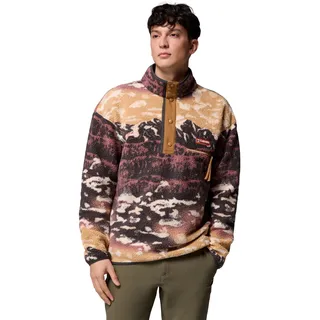Columbia Fleecepullover HelvetiaTM II Printed Half Snap (mit Brusttasche) braun/bunt Herren