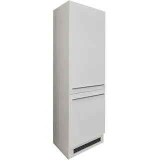 Mid.you Geräteumbauschrank , Weiß Hochglanz , Kunststoff , 2 Fächer , links montierbar, rechts montierbar, einzeln stellbar , 60x211x57 cm , Zusatzausstattung erhältlich , Küchen, Küchenmöbel, Küchenschränke, Geräteumbauschränke