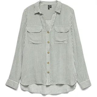 VERO MODA Damen Bluse VMBUMPY - Regular Fit XS S M L XL XXL Weiss Schwarz