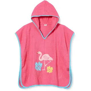 Playshoes Bademantel Handtuch Unisex Kinder,Flamingo,S (bis ca. 4 Jahre)
