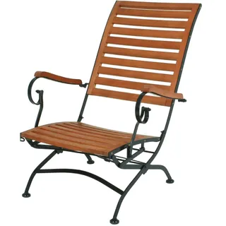 Garden Pleasure Sonnenliege WIEN 136 x 69 x 82 cm Braun