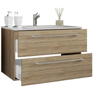 VCM my bath Badmöbel-Set Badinos 914846 sonoma-eiche 60,0 x 46,0 x 50,0 cm