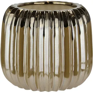 I.GE.A. Dekovase »Vase aus Keramik« Dekovase Blumenvase Modern für Tischdeko Tischvase Deko Trockenblume, braun