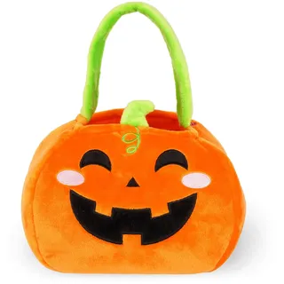 Legami - Halloween-Tasche für Süßigkeiten oder Streiche, Pumpkin, Bonbontüte, Candy Bag, aus weichem, faltbarem Stoff, mit Henkel, 20 x 35 x 3 cm