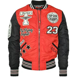TOP GUN Bomberjacke »Bomberjacke TG22032«, rot