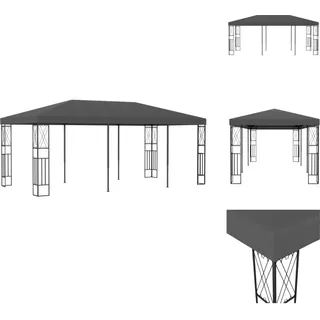 vidaXL Pavillon 3x6 m Anthrazit Stoff - Pavillons & Partyzelte - Grau