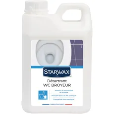 STARWAX - Entkalker für WC mit Schneidwerk und Chemie-WC - Pflegt und entkalkt - Schützt den Mechanismus - Kompatibel mit Klärgrube - 2 l