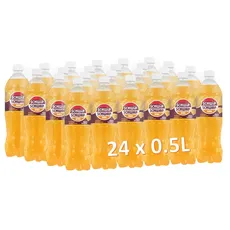 Schwip Schwap Zero Orange, Erfrischungsgetränk mit Orangengeschmack in Flaschen aus 100 Prozent recyceltem Material, EINWEG (24 x 0.5 l)