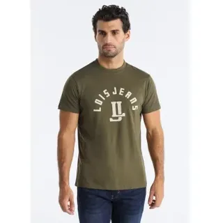 Lois Jeans für Herren. 158353479 Bombay Acai grünes T-shirt (L), Lässig, Baumwolle, Kurzarm