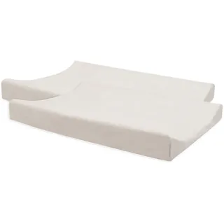 Jollein Wickelauflagenbezug Frottee – Oatmeal – 2er Pack – 50x70cm – 85% Baumwolle, 15% Polyester – OEKO-TEX Zertifiziert – Bezug Wickelauflage
