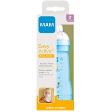 Bild von Easy Active Trinkflasche (270 ml), Baby Trinkflasche inklusive MAM Sauger Größe 1 aus SkinSoft Silikon, Milchflasche mit ergonomischer Form, 0+ Monate, Hase