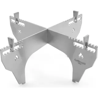 Dutch Oven Gestell für Feuerplatte - steckbar und sicher - aus Edelstahl