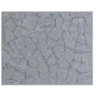Grund Badteppich , Anthrazit , Textil , Steine , rechteckig , 40x50 cm , Oeko-Tex® Standard 100, Made in Europe , Heimtextilien, Badtextilien, Badematten