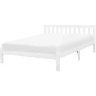 Beliani Holzbett 180/200cm Weiß Florac - Holz , 180x200 cm , Schlafzimmer, Betten