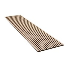 Akustikpaneel Wandverkleidung Eiche Natur MDF Akustikfilz Schwarz 240 cm FSC®