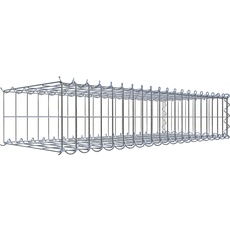 Bild Gabione, silbergrau, Maschenweite 5 cm x 10 cm,