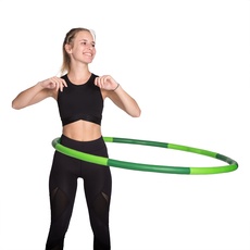 hoopomania LIGHT HOOP [1,2 kg] Hula Hoop für Anfänger in grün – Hoola Huup für Erwachsene