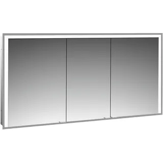 emco prime 3 Spiegelschrank, 1400mm, 3 Türen, Unterputzmodell, 949717307, Farbe: aluminium/weiss