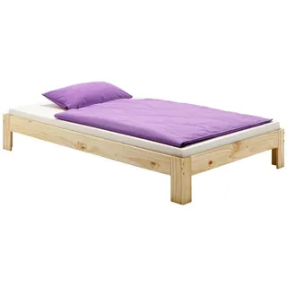 Idimex Futonbett Thomas 140X200 Cm , Naturfarben , Holz , Kiefer , Vintage , 140x200 cm , FSC Mix , Schlafzimmer, Betten, Futonbetten