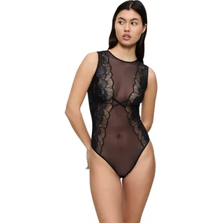 Stringbody TRIUMPH "Palina Moonlight Kiss BS", Damen, Gr. M, N-Gr, schwarz, Spitze, Obermaterial: 84% Polyamid, 16% Elasthan, Bodys Stringbody, Triumph x Palina Rojinski