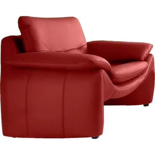 PLACES OF STYLE Sessel Luna Naturleder 110 x 80 x 88 cm Rot