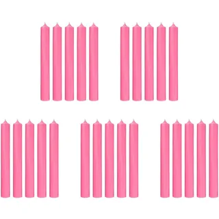 Butlers Stabkerze (25er Set) Rainbow , Rosa , Paraffin , 2.2x18x2.2 cm , Dekoration, Kerzen & Kerzenhalter