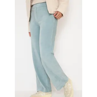 Cordhose CECIL "NEELE", Damen, Gr. XXL (46), Länge 30, light mint blau, Web, Obermaterial: 65% Baumwolle, 33% Polyester, 2% Elasthan. Futter: 100% Baumwolle, unifarben, loose fit lang, Hosen Cordhose, mit elastischem Bund