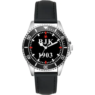 KIESENBERG BJK Besiktas Fußball Fan Uhr – Sportliche Armbanduhr im Fan-Design Stilvolle Herren- & Damen-Uhr mit Fußball-Motiv Geschenk für echte Besiktasfans - L-2733