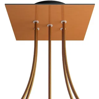 Creative Cables Krovnq205f108 Rose-one Quadratisches Satin-kupfer-rosen-set - Multicolor - 200 mm